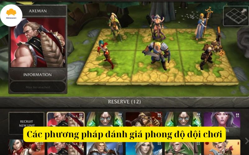 Các phương pháp đánh giá phong độ đội chơi