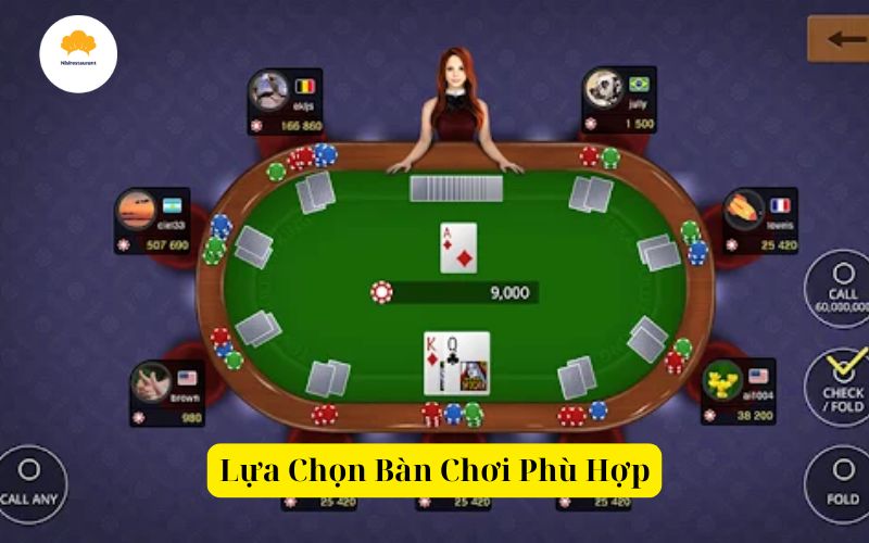 Lựa Chọn Bàn Chơi Phù Hợp
