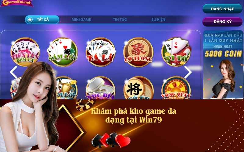 Khám phá kho game đa dạng tại Win79